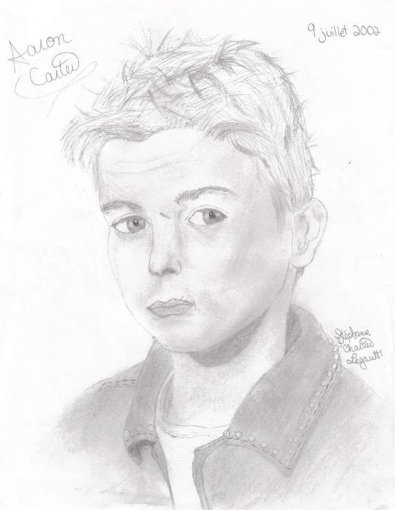 Here is Aaron's drawing which I did when I was 14 years old.