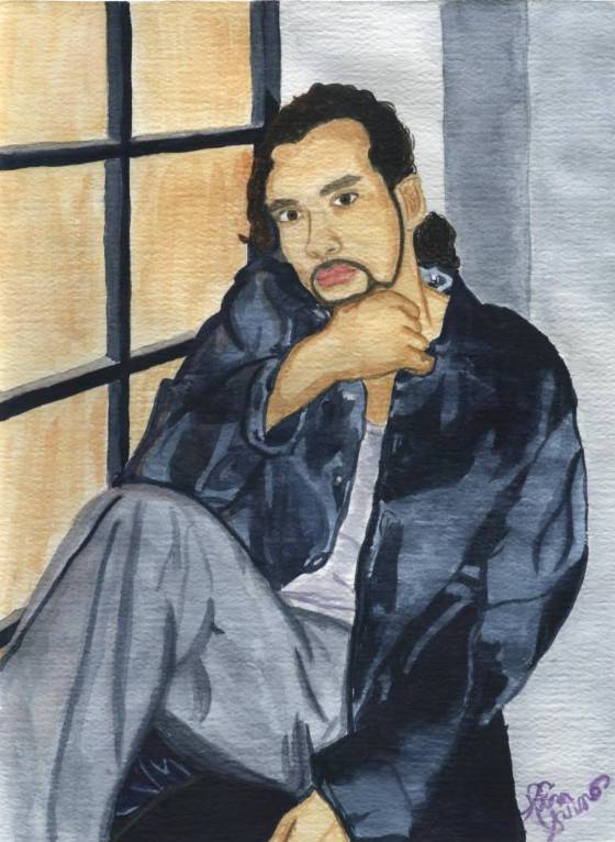 Howie Dorough done is watercolor