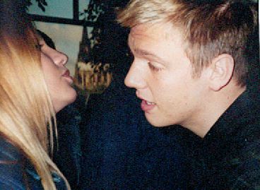 Nick gave me a sweet little kiss!!!!! october 2002