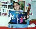 In this picture I'm in my room, with a BsB poster...!! 