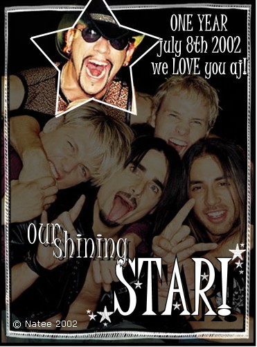 a one year congrats banner i made for AJ .. we love u dude!